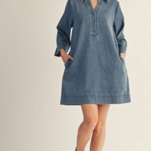 Washed Denim Dress