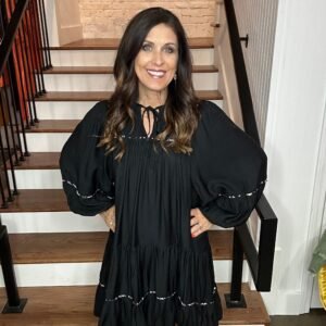 Tiered Long Sleeve Dress