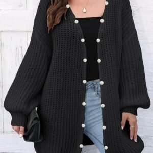 Open Front Long Sleeve Cardigan